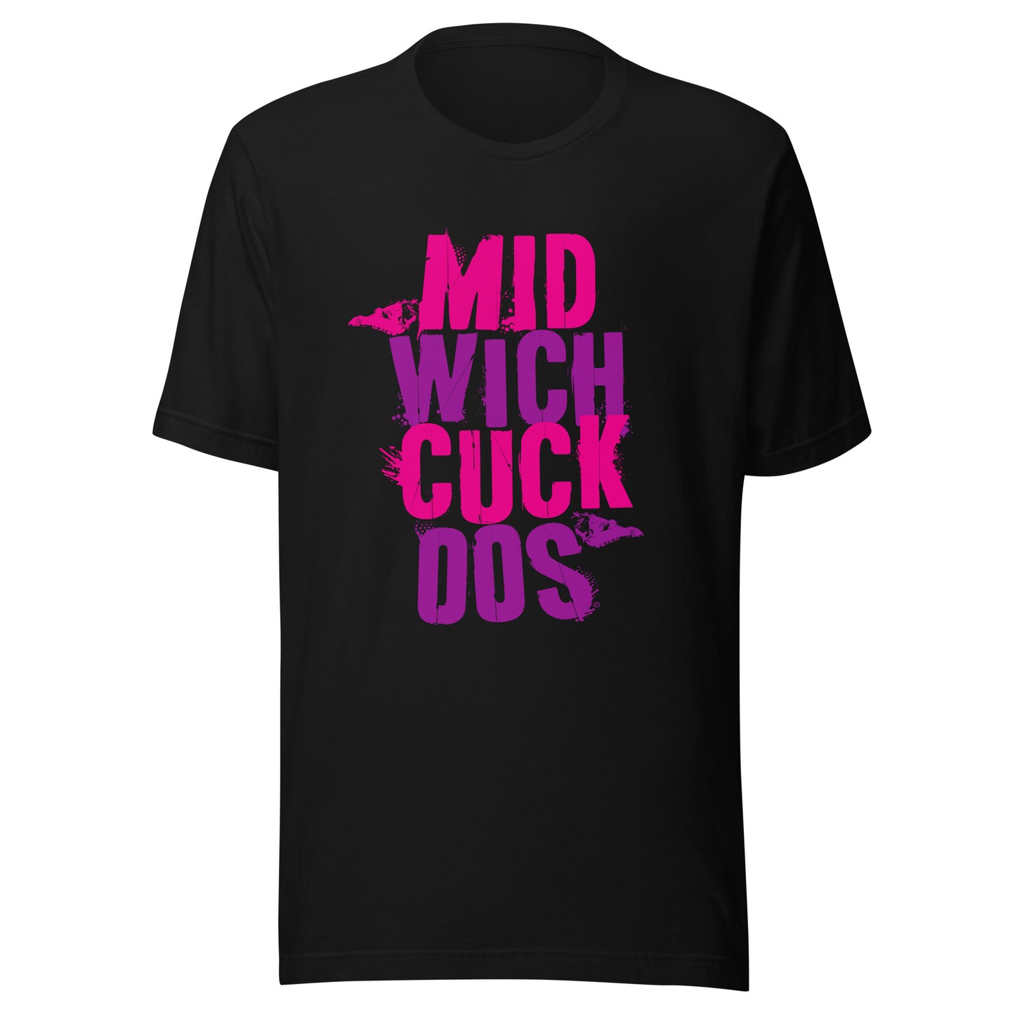 Midwich Cuckoos Pink Front Print T-shirt